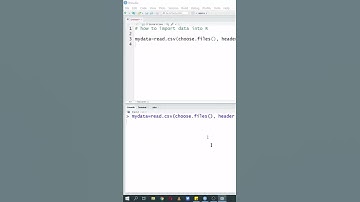 Import dataset into R programming using R studio