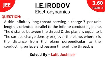 IE Irodov 3.60 | Part 2 | Image method | Solution by Lalit Joshi Sir
