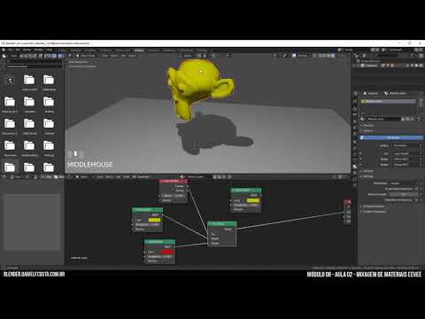 m6a2 - Curso Blender 2.8 - Mixagem de Materiais - Tutorial Português
