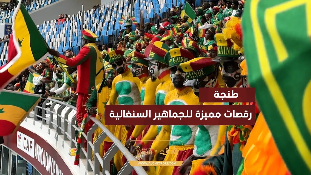 الجماهير السنغالية تبدع بأهازيج ورقصات خاصة خلال مواجهة بوتسوانا بملعب طنجة