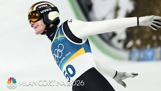 Slovenia's Domen Prevc wins first individual gold in ski jumping | Winter Olympics 2026 | NBC Sports
