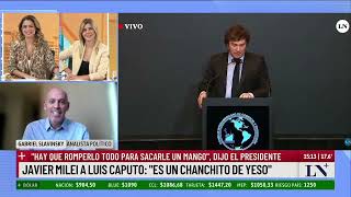 Javier Milei a Luis Caputo: 'Es un chanchito de yeso'