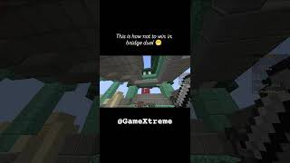 This is How NOT to Win in Bridge Duel 😂 #comedyeffect #minecraft #gamerfleet #viralvideo