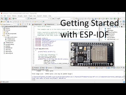 Getting started with ESP-IDF programming using espressif IDE