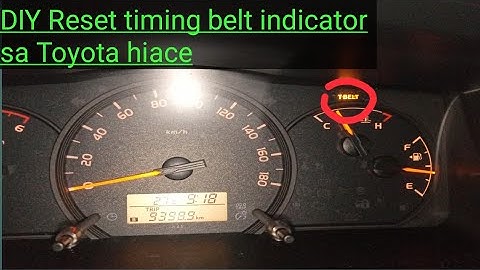 Paano mag reset ng timing belt sa Toyota hiace (tutorial)