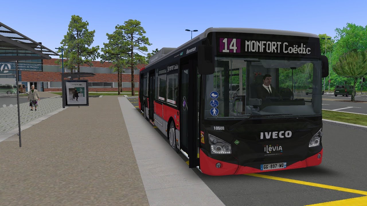OMSI 2 St-Servan Ligne 14  Iveco Natural Power 12m Livré ILEVIA