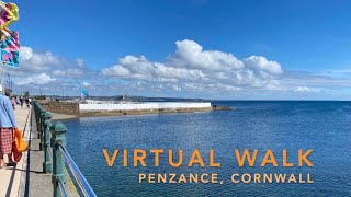A sunny day in Penzance, Cornwall. A virtual, step-by-step, walking tour