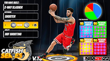 HOF SHOOTING on a 2 Way Slasher is the perfect CATFISH build on NBA 2K22! VOL. 13