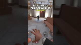 The first ever vr paintball quick draw (Game - Gym Class) #gymclassvr #vrpaintball #Paintball