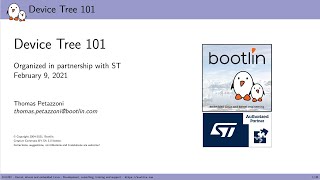 Device Tree 101 5:00 PM UTC+1 session