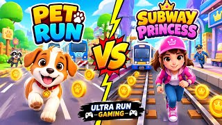 Pet Run vs Subway Princess – Insane Gameplay Comparison! screenshot 5