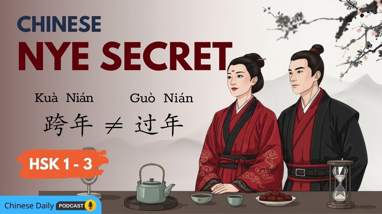 HSK 1-3 | Что китайцы делают 31 декабря? Узнайте всё о "跨年" (Kuà Nián)