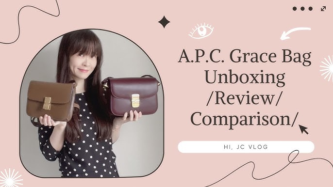 I got this APC Grace Small (color Vino = wine) as a substitute for the  Celine Classic box bag. First impressions in the comments. : r/handbags