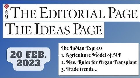 20th February 2023 | Gargi Classes The Indian Express Editorials & Idea Analysis | By R.K. Lata