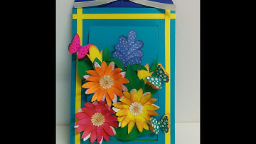 #DIY Art and #craft: #howto make Hidden Message Pop Up Slider Card/ #mothersday card