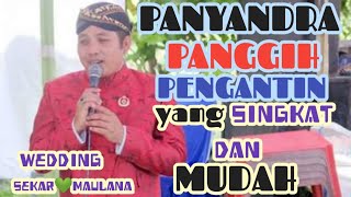Panyandra panggih pengantin yang mudah dan singkat @wedding sekar💚Maulana