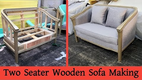 How To Make Arabian Style Wooden Two Seater Sofa Set With Handle Step By Step Process