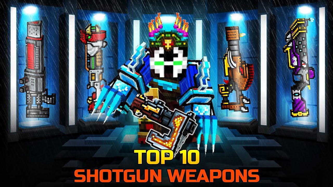 Pixel Gun 3D TOP 10 Shotgun Weapons / Best Weapons for Coupons YouTube