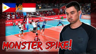 Team USA Libero Reacts to Indonesia vs. Philippines SEA Games Volleyball Final 2019