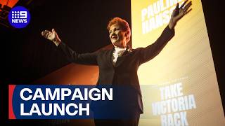 Download lagu Pauline Hanson launches One Nation campaign for Victorian election | 9 News Australia