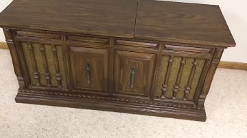 Vintage Zenith stereo console converted to wifi wireless music player