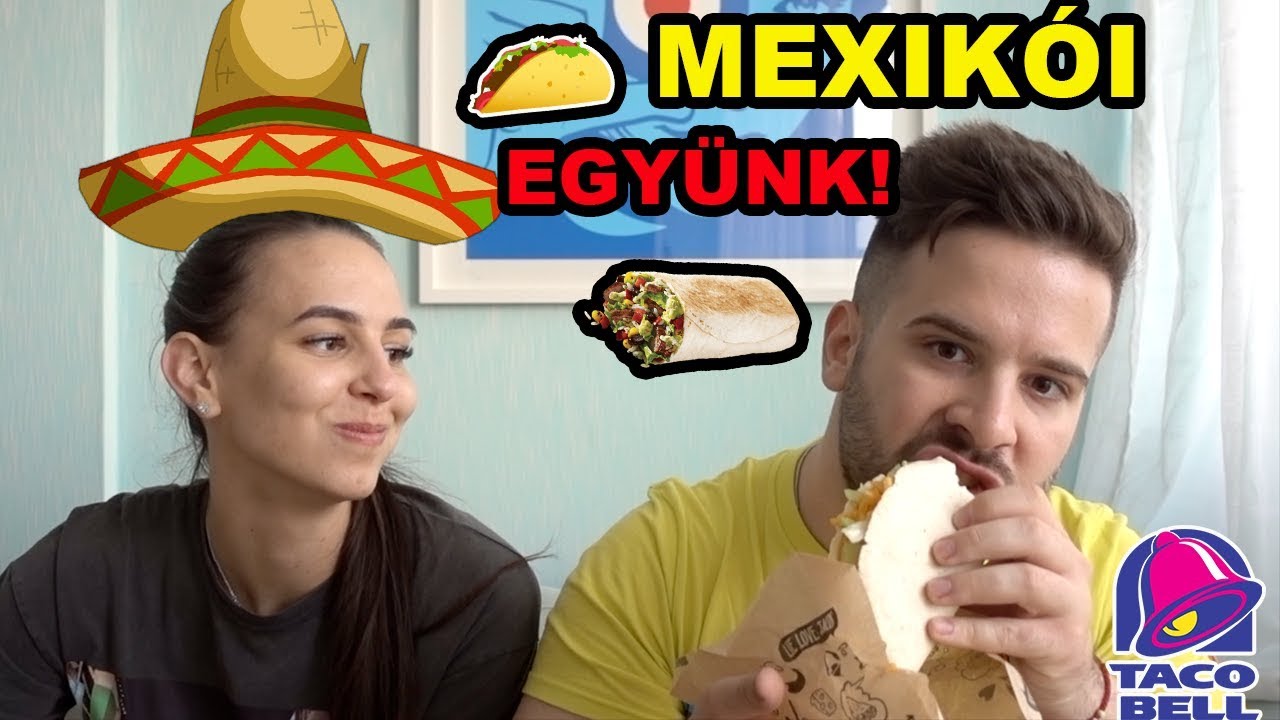 MEXIKÓI EGYÜNK BARÁTNŐMMEL ! | TACO BELL kaja kóstolása BRIGHTONban !