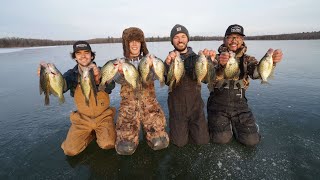 Ice Fishing 2020 for BIG Crappies (CATCH CLEAN COOK)