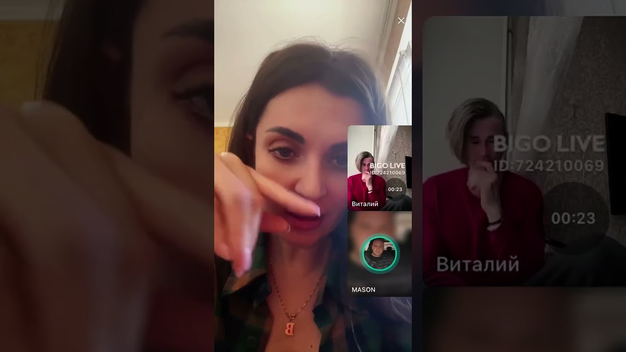 Ukraine girl talks on Bigo Live