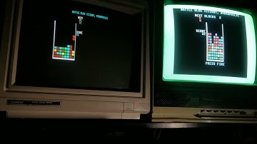 Commodore 128 game Battle Blox by Hydrophilic from 2007. Only 4kb! With dual monitor! *not the first