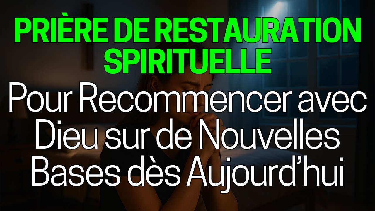 🙏 Prière de Restauration Spirituelle pour Recommencer avec Dieu sur de Nouvelles Bases 🙏