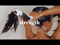 Winter Natural Hair Wash Day Routine 2021 | Deep Moisturizing, Breakage Recovery, Strengthing *RELAX