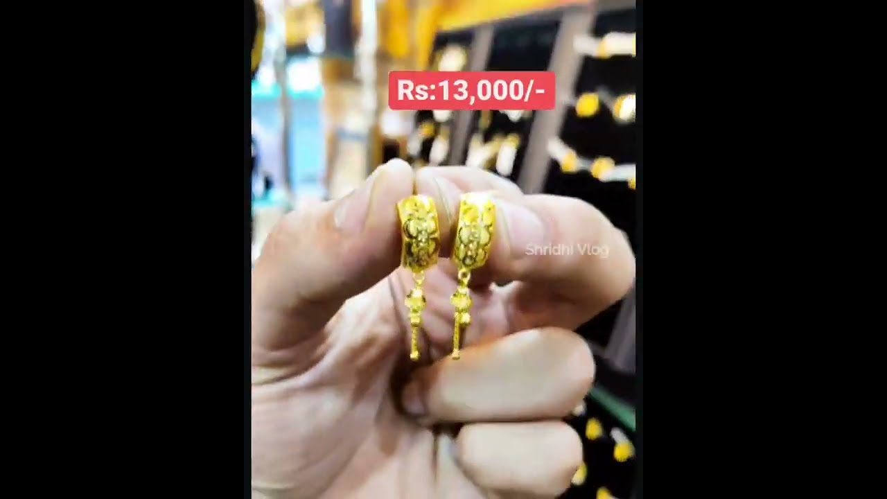 Latest Daily Wear Gold Earrings Designs 2022 Models || Shridhivlog