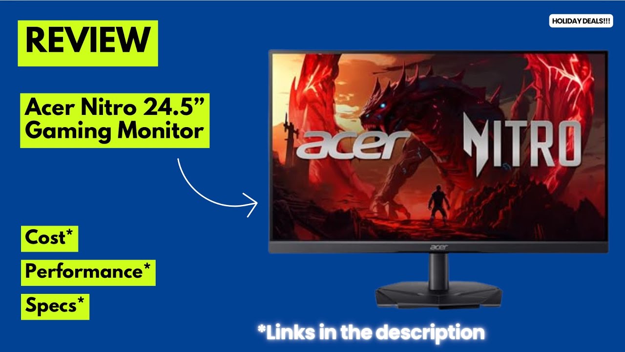 Acer Nitro 24.5” KG251Q Gaming Monitor Review – 200Hz, 0.5ms