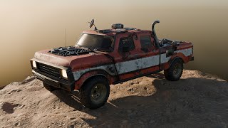 Sci-fi pickup truck (with interior) — Blender Speed Modeling