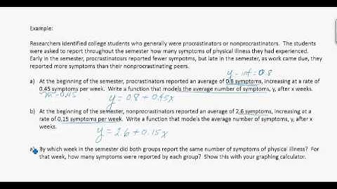 Section 7 3 Modeling with Systems of Linear Equations Part Two
