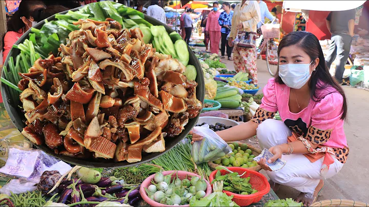 Market show : How to clean and cook pork intestine / Yummy pork intestine recipe