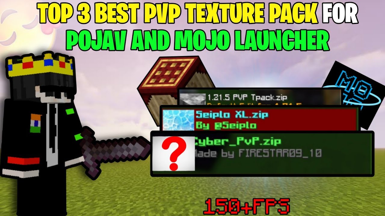 Top 3 Best Pvp Texture Pack For Pojav Launcher And Mojo Launcher 1.21.1 ...