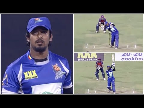 Watch Out Karnataka Star Batsman Rajeev's Massive Sixes Against Bengal Tigers In Celebrity Cricket