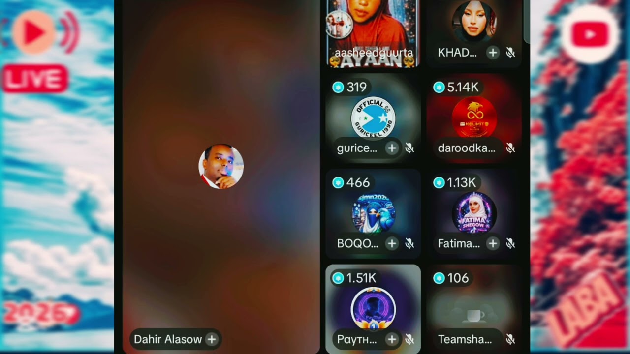 Dadkan waad wada aragtaa oo waad ogtahay inay dhammaantood hal meel ku wada jiraan