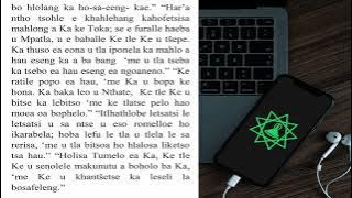 KELELLO LE KUTLOISISO LI HOLISA   KOPANO LE KUTLOANO