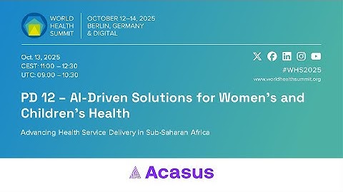 AI-Driven Solutions for Women’s and Children’s Health | PD 12
