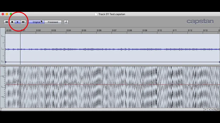 Capstan Software Wow & Flutter Removal Test