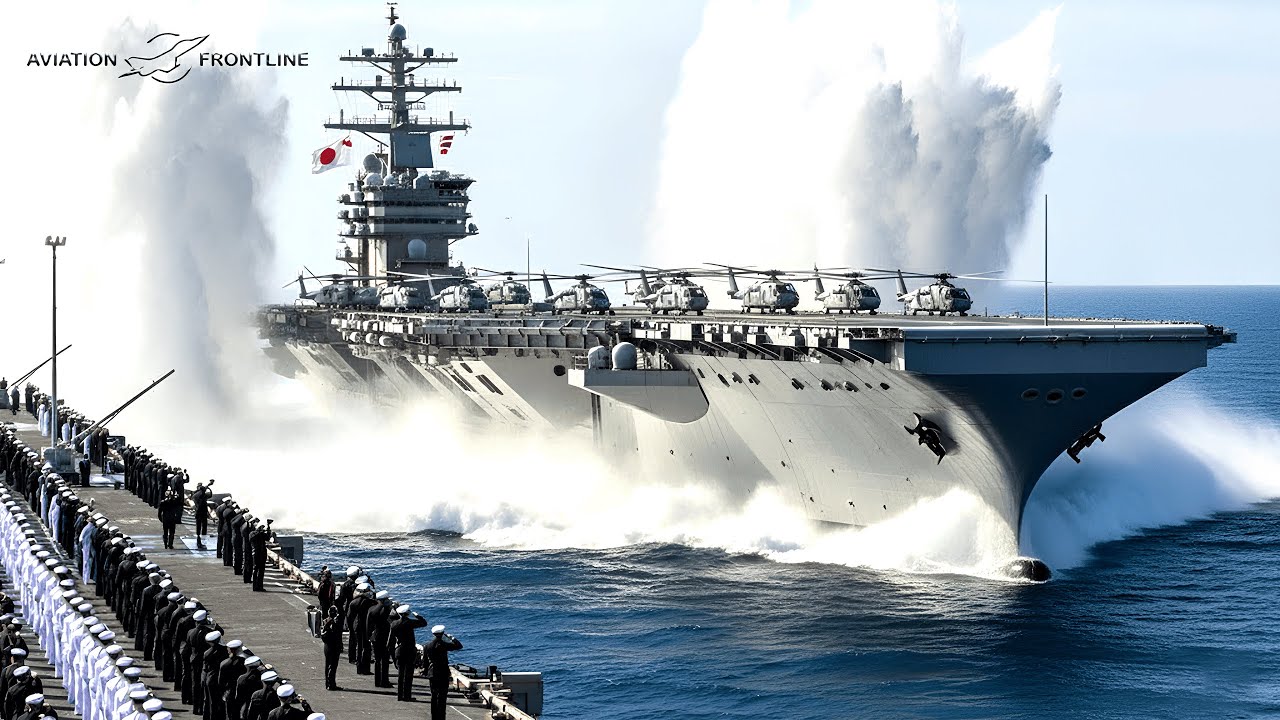 Япония спустила на воду новый супер-авианосец стоимостью в миллиард долларов