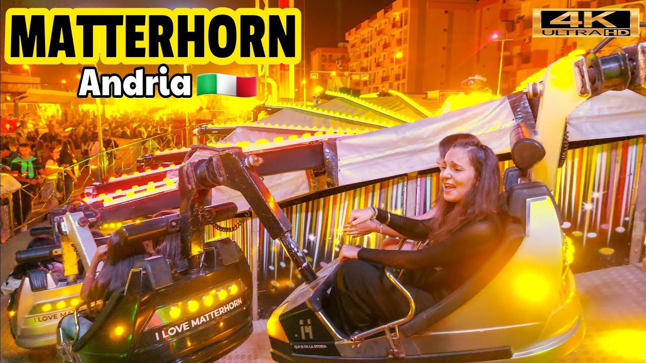 MATTERHORN Giostre 2023 Andria 🇮🇹 Lunapark 4K