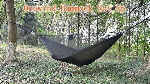 How to Set Up Onewind Outdoors Double Camping Hammock with Mosquito Net