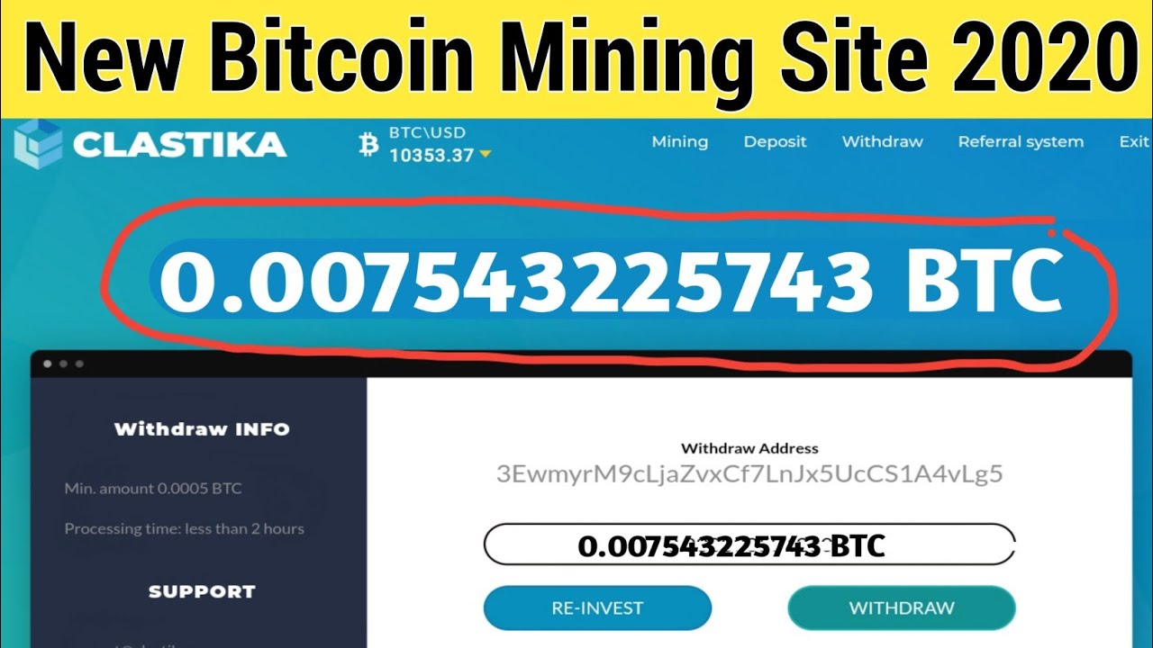 Bitcoin Mining Site 2020