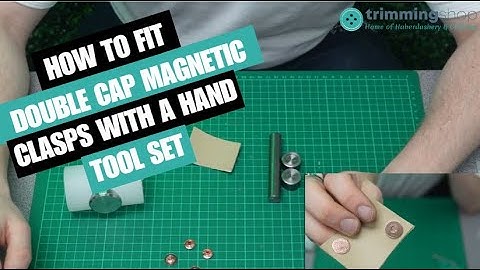 How to fit Double Cap Magnetic Clasps with a Hand Tool Set