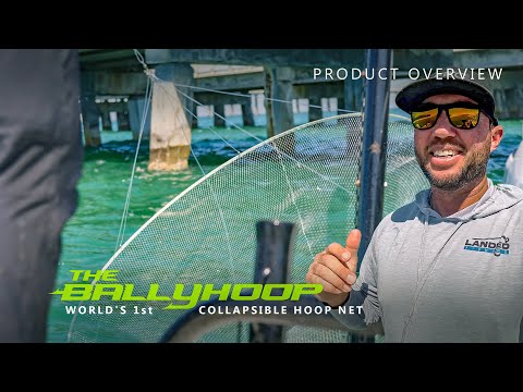 Must See Cast Net Alternative! Ballyhoop Collapsible Hoop Net for Catching Bait Product Overview