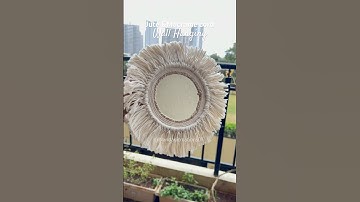 🌿 DIY Jute & Macrame Wall Hanging | Boho Home Decor Idea#ytshorts #diy