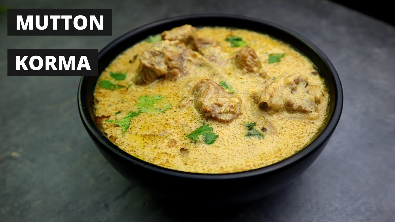 White Mutton Korma Recipe How to Make Mutton Korma Mutton Recipe